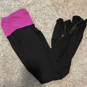 Lululemon leggings with zippers